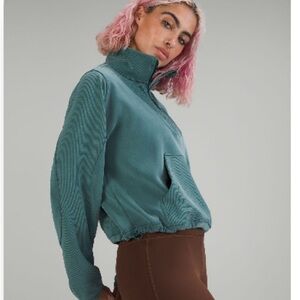 lululemon Brushed Softstreme Ribbed Half Zip